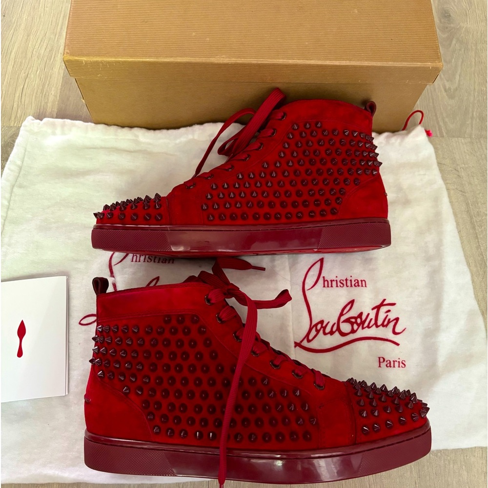 Christian Louboutin High Top ‘Red, Suede’